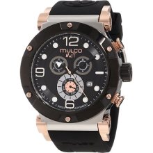 Mulco Mw5-1623-025 Nuit Track Black Band Swiss Movement Watch