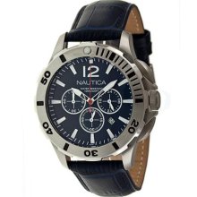 Nautica Men's BFD 101 Dive Style Chrono N21527G Blue Resin Quartz ...