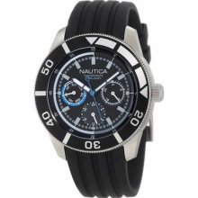 Nautica Men's Sport N16623M Black Resin Quartz Watch with Black Dial