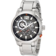 Nautica N17547G NCS 600 Chrono Black Dial Steel Bracelet Men's Watch