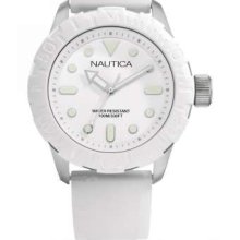 Nautica NSR100 Gents White Strap Analogue A09603 Watch