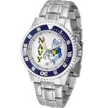 Navy Midshipmen Mens Steel Bandwrist Watch