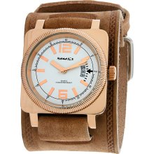 Nemesis Men's Classic Goldtone Square Watch (Nemesis Men's Classic Brown GoldTone sQuare Watch)