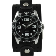 Nemesis Men's Groovy Leather Strap Watch (Goovy Leather Strap)