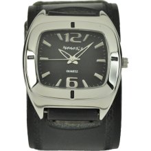 Nemesis Retro Black Cuff Watch