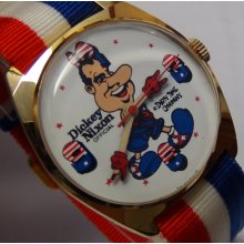 New 1970' Original Dickey Nixon President Gold Watch by Dirty Time Company