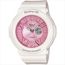 New casio baby-g womens pink chronograph countdown timer watch bga161-7b2