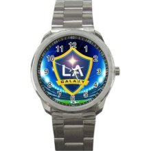 NEW* HOT US SOCCER LA GALAXY Wrist Sport Metal Watch