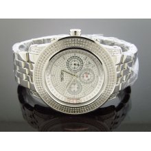 New Japan Movt King Master Silver face 302 PCS diamonds watch