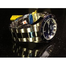 New Mens Invicta Blb 24 Jewel Automatic Pro Diver 2 Tone W/ Blue Dial List$795