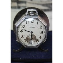 Nice Pocket Watch Brand Octogonal Waltham, 44 Mm, Data 1913, Running