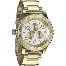 Nixon 42-20 Chrono Champagne Gold / Silver