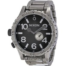 Nixon 51-30 Antique Silver/Black Watch A057479 ...