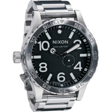 Nixon 51-30 Tide Black Surf Scuba Snow Bmx Rap Golf Hip Hop Sports Watch