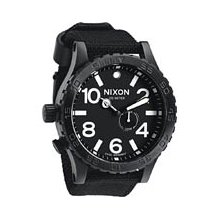 Nixon 51-30 Tide Watch in All Black Nylon