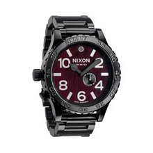 Nixon 51-30 Tide Watch in Dark Wood / Black