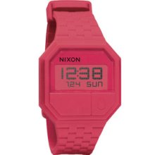 Nixon Rubber Re-Run Watch Coral Men's