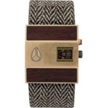 Nixon The Rotolog Leather - brown heringbone