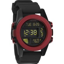 Nixon Unit Watch in DarkRed/Black Ano