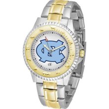 North Carolina Tar Heels UNC Mens Stainless 23Kt Watch