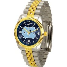 North Carolina Tarheels UNC Men's Stainless Steel Alumni Dress Watch