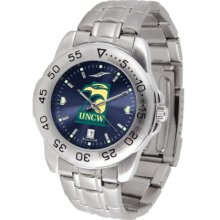 North Carolina (Wilmington) Seahawks Sport Steel Band Ano-Chrome Men's Watch