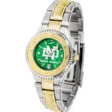 North Dakota Fighting Sioux Ladies Stainless Steel and Gold Tone Watc