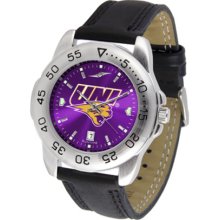 Northern Iowa Panthers Sport AnoChrome Men's Watch with Leather Band