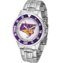 Northern Iowa Panthers UNI Mens Steel Bandwrist Watch