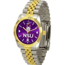 Northwestern State University Men's Stainless Steel Alumni Dress Watch