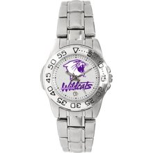 Northwestern University watches : Northwestern Wildcats Ladies Gameday Sport Watch with Stainless Steel Band