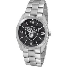 Oakland Raiders Elite Series Men's Silver Watch