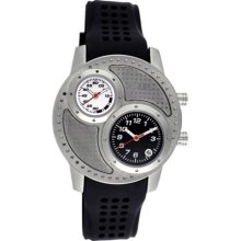 Octane Men's Watch with Silver Case and Black / White Dial ...