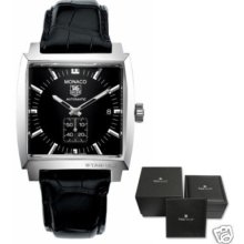 Official Tag Heuer Monaco Automatic Mens Black Dial Watch Ww2110.fc6177