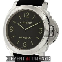 Officine Panerai Luminor Collection Luminor Base 44mm Stainless Steel Black Sandwich Dial