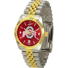 Ohio State Buckeyes OSU NCAA Mens 23Kt Executive Watch ...