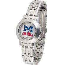 Ole Miss Rebels Ladies Stainless Steel Watch