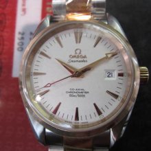 Omega Sea Master Men's Watch Automatic Co-axial Sapphire18k750 Gold Original