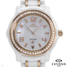 ONISS ON806LRG/W Swiss Movement Ladies Watch