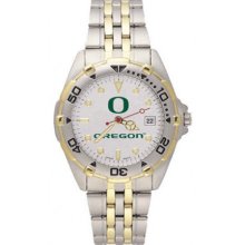 Oregon Ducks UO All Star Mens Stainless Steel Bracelet Watch