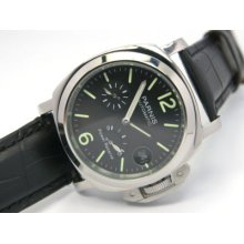 Parnis Pp23 44mm Military Power Reserve Auto Ss Watch