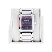 Patek Philippe 4910 Grey Dial With Diamond Markers Watch