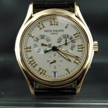 Patek Philippe 5035r Annual Calendar Rose Gold Silver Dial Box,stylus & Papers