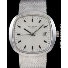 Patek Philippe Beta 21 3587 1 18k White Gold Silver Dial 1971