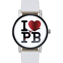 Pauls Boutique Ladies White Glossy Dial White Strap Watch Pa012wh