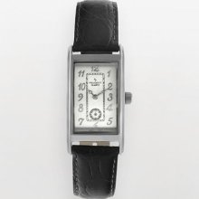 Peugeot Vintage Silver Tone Leather Watch - 2039S - Men