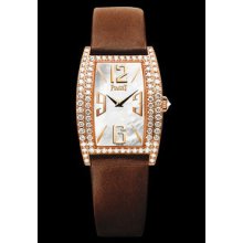 Piaget Limelight Tonneau Medium Pink Gold Diamond Watch G0A32090