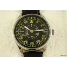 Pilot Aviator Military Watch Ww2 Style Excellent Serviced Ready To Use