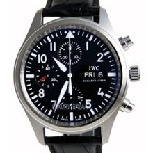 Pilots Chrono-Automatic (Steel / Black / Leather)