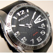 Police Men Black Face Topgear 100 M Pl-12557js/02a